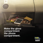 Make the glove compartment the phone compartment