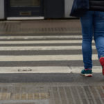 crossing a zebra crossing